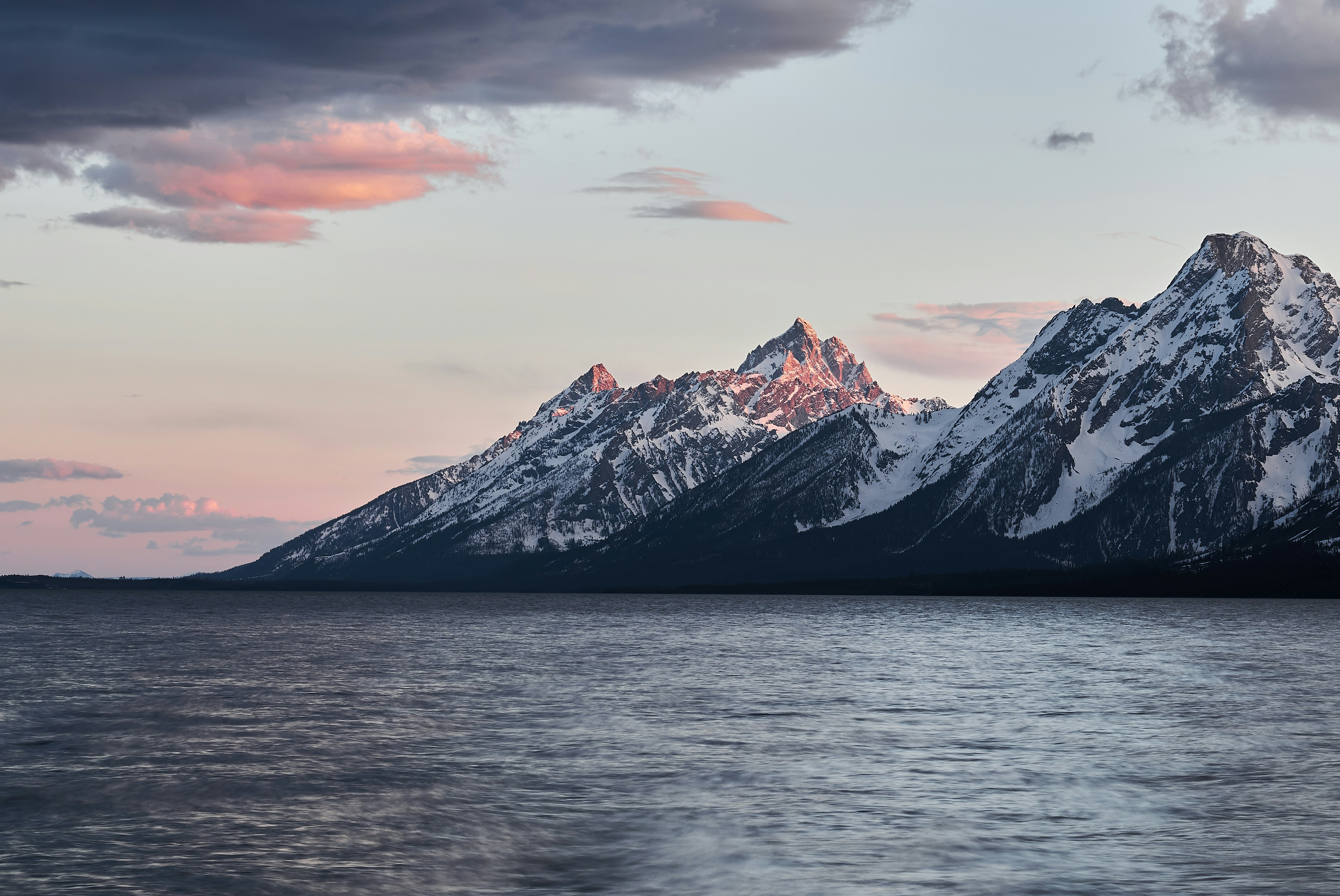 landscape photography of mountain near body of water